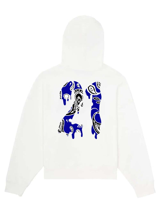 BLU PAISLEY HOODIE
