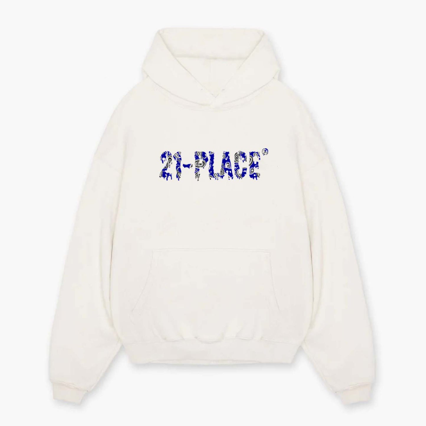 BLU PAISLEY HOODIE