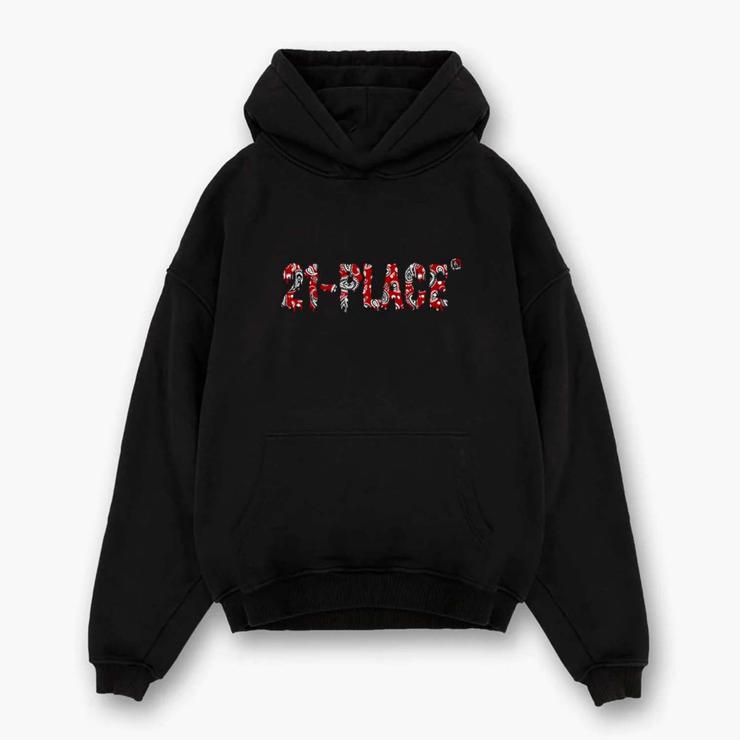 RED PAISLEY HOODIE