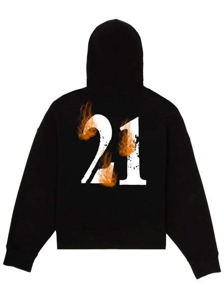 BURNING LOGO HOODIE